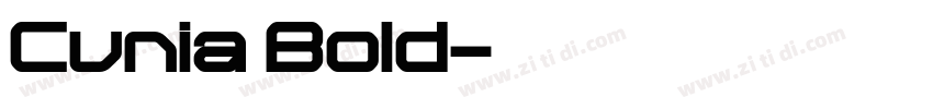 Cunia Bold字体转换